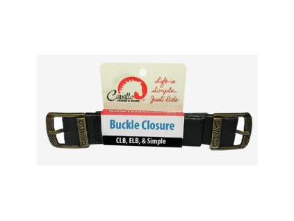 Spona na topánku na kopyto CLB/SIMPLE Cavallo, pár, čierne