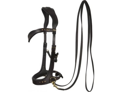 Uzdečka bezzubadlová Sidepull Glory F.R.A., hnedá