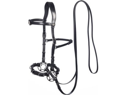 Uzdečka Hackamore Caval F.R.A., čierna