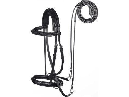 Uzdečka bezzubadlová Ulan F.R.A., čierna