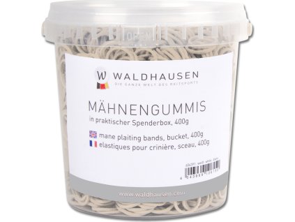 Gumičky do hrivy Waldhausen, 400 g, biele