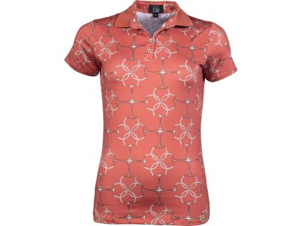 Tričko polo Edinburgh HKM, dámske, brandy