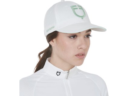 Šiltovka New Collection Equestro, white/light green