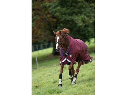 Deka výbehová Rambo Wug, s vyšším krkom, 200 g, burgundy/burgundy/teal & navy