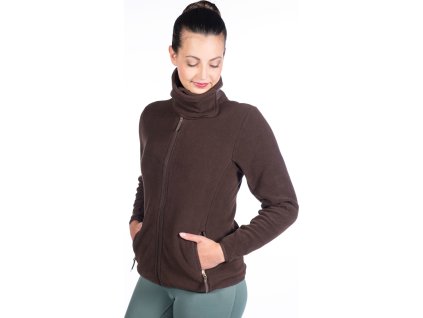 Mikina Basil HKM, dámska, tmavohnedá