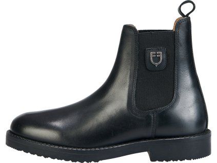 Perka kožené Classic Plus Equestro, pre dospelých, čierne (Veľkosť 	35)