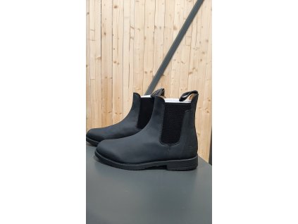 Perka jazdecké kožené Equicomfort, unisex, čierne