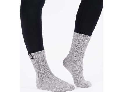 Ponožky vlnené Merino UHIP, unisex, 2 páry, grey melange