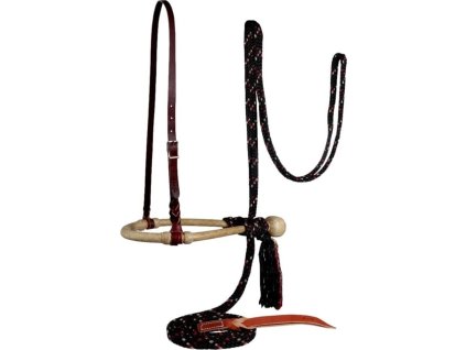 Set uzdečky a oťaží Bosal Professional's Choice, COB/FULL, black/wine
