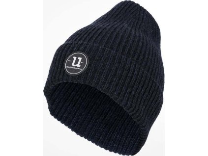 Čiapka vlnená UHIP, pletená, unisex, navy blue