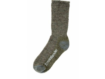 Ponožky Crosslander, pár, zimné, unisex, khaki