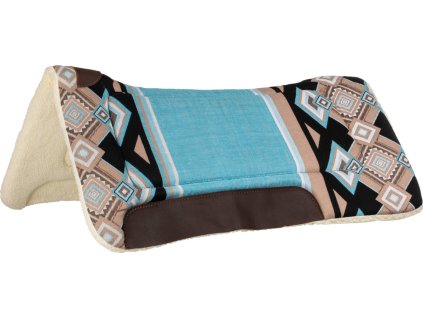 Deka podsedlová Kansas Pool's, westernová, COB/FULL, light blue/black