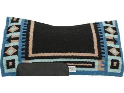 Deka podsedlová Star Show Pool's, westernová, RN4-LTA, black/turquoise