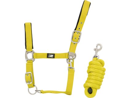 Set ohlávky s vodítkom Nylon Supreme, yellow