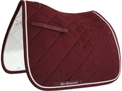 Dečka podsedlová Diamond Equestro, drezúrna, burgundy
