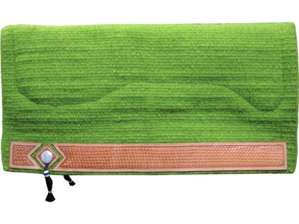 Deka podsedlová s vlnou Show Burioni, westernová, lime