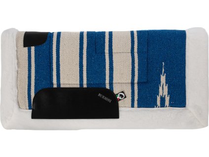 Deka podsedlová Navayo Synthetic Burioni, westernová, RN1-LTF, blue/white