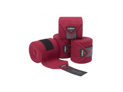 Bandáže fleecové Polo LeMieux, 4 ks, 3,8 m, mulberry