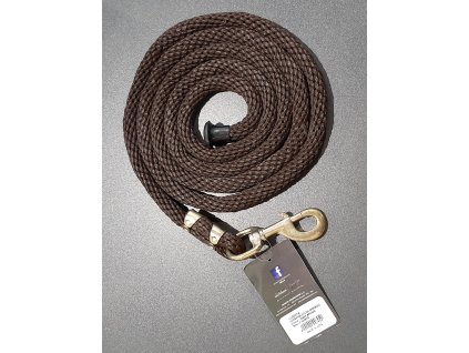 Vodítko nylonové Umbria Equitazione, 2,2 m, tmavohnedé