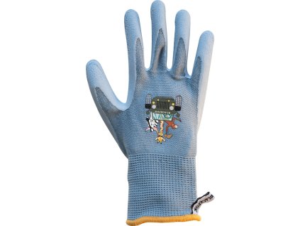 Rukavice pracovné Mini Baobab Blackfox, detské, blue