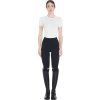 Legíny jazdecké Kao Light Equestro, s gripom, dámske, black/lilla