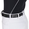 Opasok kožený Egg Butt Equestro, black/silver