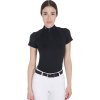 Opasok kožený Egg Butt Equestro, black/silver