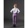 Legíny jazdecké Sophia Equipage, s gripom, zimné, detské, montana grape