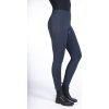 Legíny jazdecké Flow Reflective HKM, s gripom, dámske, deep blue
