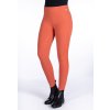 Legíny jazdecké Edinburgh Mesh HKM, s gripom, dámske, brandy