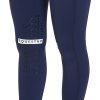 Legíny jazdecké Kao Light Equestro, s gripom, dámske, navy/white