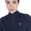 Tričko multifunkčné Base Layer Equestro, dámske, navy/lilla