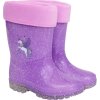 Gumáky zateplené Light Glitter Equipage, detské, purple haze