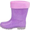 Gumáky zateplené Light Glitter Equipage, detské, purple haze