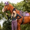 Legíny jazdecké Fayen QHP, s gripom, dámske, vintage violet