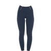 Legíny jazdecké Equestro, s gripom, dievčenské, navy
