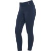 Legíny jazdecké Equestro, s gripom, dievčenské, navy