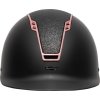 Prilba jazdecká H22 SWING, black mat/shine/rosé gold