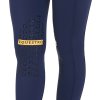 Legíny jazdecké Kao Light Equestro, s gripom, dámske, navy/yellow