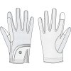 Rukavice Kenji Equipage, biele