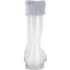 Gumáky zateplené Light Glitter Equipage, detské, silver