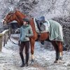 Čižmy jazdecké Elegant Lace HKM, štandardné lýtko/vysoké, dámske, čierne
