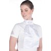 Plastrón Abby Competition HKM, white/rosegold