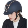 Prilba jazdecká Eclipse Plain Matt Equestro, navy/rose gold