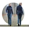Nohavice jazdecké Miss Blink HKM, s celokoženým sedom, jeans blue