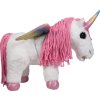 Plyšový jednorožec Cuddle Pony HKM, biely