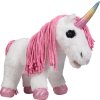 Plyšový jednorožec Cuddle Pony HKM, biely