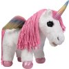 Plyšový jednorožec Cuddle Pony HKM, biely