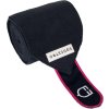 Bandáže fleecové White Trim Equestro, 4 ks, 2,9 m, pony, navy/fuchsia