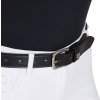 Opasok kožený Clincher Equestro, black/silver